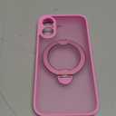 Upgraded Magnetic for iPhone 16 Case,[Unbreakable & Magnetic Stand] [Military-Grade Protection] [Phone Case Compatible with MagSafe] Slim Translucent Matte Shockproof Phone Cover,Rose Pink