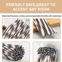 VFULIE 100PCS Reed Diffuser Sticks, 10 Inch Natural Rattan Wood Sticks Essential Oil Aroma Diffuser Sticks Refill Replacement for Aroma Fragrance (Spiral in Brown and White)