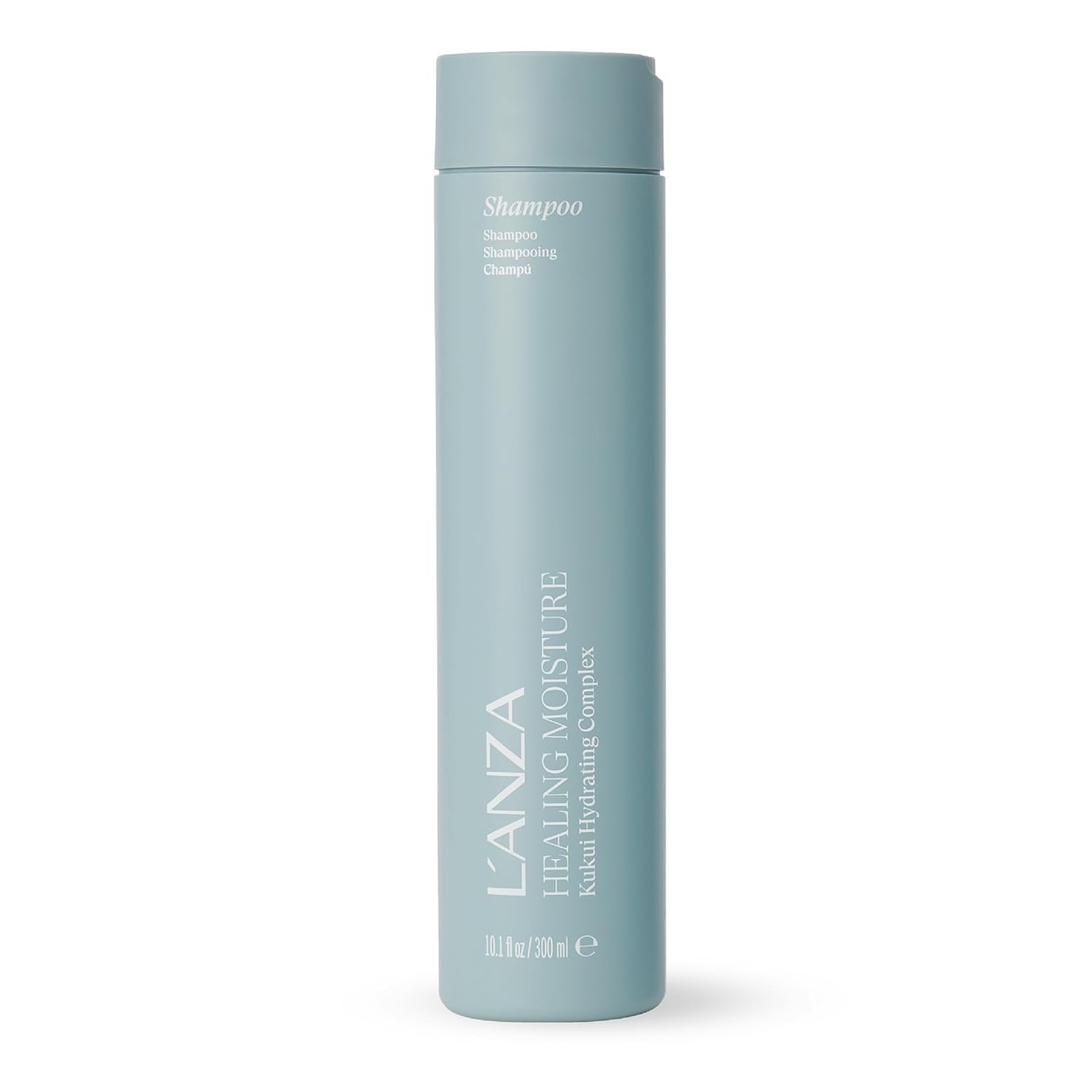 L'ANZA Healing Moisture Shampoo, Hydrates & Heals Damaged Hair, Deep Hydration, Softens, Anti-Frizz, Restores Elasticity, Color Safe Anti-Humidity Daily Wash, Strengthening, Sulfate Free (10.1 Fl Oz (Pack of 1))