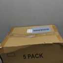 SNSLXH 5 Pack Stackable Closet Storage Basket, Multifunctional & Foldable Closet Organizer for Bathroom Kitchen Laundry Room Wardrobe Storage, Space-Saving Clothes Storage Drawer Organizer, White