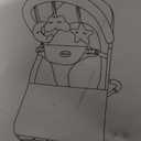 HKAI Baby Bouncer, Portable Baby Bouncer Seat for Babies 0-18 Months, 100% Cotton Fabrics, 3 Modes of use with Rocker and Stationary Options, Infant Rocker Chair with Hanging Toys-Dark Grey