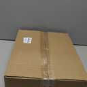 Double Front Door Handle Set with Dummy and Deadbolt, Brushed Gold Entry Front Door Lock Set with Gold Classic Half Grip Curved Door Handle for Exterior Doors or Office, Satin Brass