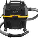 Happybuy Wet Dry Vac, 4 Gallon, 5 Peak HP, 3-in-1 Shop Vacuum with Blowing Function, Portable Attachments for Floor, Upholstery, Car Cleaning, ETL Listed, Black/Yellow