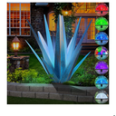 Brand: KODIBO
Large Tequila Rustic Sculpture, Rustic Metal Agave Plants for Outdoor Patio Yard, Home Decor Hand Painted Metal Agave Garden Yard Statue, Outdoor Lawn Ornaments (Sky Blue - L(W/Solar Light)) 5"D x 3"W x 23"H