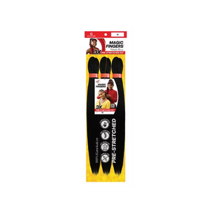 Magic Fingers® 3X Pre-Stretched Braiding Hair, 52 in, Bundle of 5, Color #2