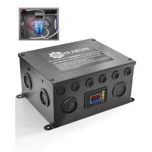30 Amp Transfer Switch for RV, Metal Housing with Adjustable Delay Timer, Automatic Transfer Switch for Inverter Generator Shore Power