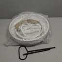 Rustic 2 Tiered Tray Decor, Coffee Color, Wooden Material, Round Shape (White)