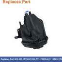 Engine Coolant Reservoir Radiator Expansion Tank(with Cap And Sensor). Replaces Part # 603-361,17138621092,17137552546.Compatible with 2007 - 2018 BMW X5, 2008 - 2019 BMW X6