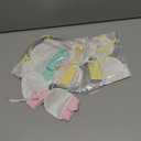 Cute Boys Girls Cotton No Scratch Gloves Drawstring Adjustable Mittens for Baby Infants (8 Pairs Eyelet Mitten)