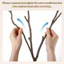Norme 3 Pcs 65 Inch Extra Long Lifelike Curly Willow Branches Faux, Brown