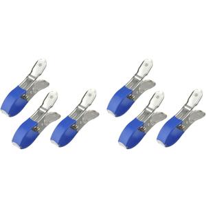 Pool Cover Clips for Above Ground Pools, 30 Pcs 4.7 Inch Stainless Steel Pool Cover Clamps, Windproof Clips for Above Ground Pool Cover (Blue)