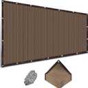 Shade Cloth with Grommets and Ropes, 90% UV-Blocking Sun Shades Outdoor Patio, 10 X 20 FT Pergola Shade Cover, Mesh Sun Shades for Greenhouse, Garden, Backyard