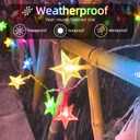 QUHUATU Star String Lights 360 LED 132FT,8 Modes Plug in Star Fairy Lights with Timer & Memory, Indoor Outdoor Star Christmas Lights for Birthday Party Bedroom Wedding Home Classroom Decor Multicolor