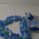 6 Pcs Thicken 41 Inch Blue Hawaiian Leis for Graduation Party, Dance Party, Photo Prop in Outdoors (6 Pcs)