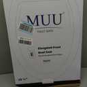 MUU Toilet seat, Slow Close, White heavy duty Toilet Seat with Non-slip Seat Bumpers Easy to Install & Clean PP Material Replacement Toilet Seat Fits All Toilet Brands Elongated Toilets(MU220-PP)