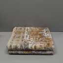 Madane Runner Rug 2x8, Washable Hallway Runner Rugs, Non-Slip Low-Pile Soft Kitchen Rug Runner Laundry Room Rug, Vintage Throw Entry Foyer Mat for Entrance Living Room (Turmeric/Grey, 2 x 8)