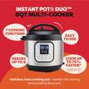 Instant Pot Duo 7-in-1 Electric Pressure Cooker, Slow Cooker, Rice Cooker, Steamer, Saut, Yogurt Maker, Warmer & Sterilizer, Includes App with Over 800 Recipes, Stainless Steel, 8 Quart
