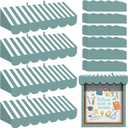 TaoBary 4 Pcs Circus 3D Awning Decorations and 59 ft Bulletin Board Border Trim for Classroom Back to School Supplies Carnival Circus Party Favors Decor for Lemonade Stand (Mint Green)