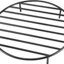 only fire Round Fire Pit Grate with 4 Legs for Outdoor Campfire Grill Cooking, 22 Inch