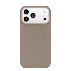 OtterBox iPhone 17 Pro Max Symmetry Series Cactus Leather Case - Grey Comfort - Slim, Premium Protective iPhone Case
