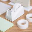 Amazon Basics Tape Dispenser with Refill Rolls - 3/4" x 1300" (36 yds), 16 Pack, Matte Finish