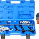 Rear Axle Bearing Remove Puller Tool Kit, Slide Hammer and Bearing Remover Set with Slide Hammer Yoke and 3 Rear Axle Puller Adapters, 1" to 2-7/8" IDs