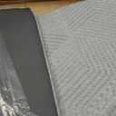 CH Charme House Folding Mattress, 4 Inch Single Tri Folding Memory Foam Mattress for Camping Guest Bed, Washable Cover & Non-Slip Bottom, 75" x 25" x 4", Grey