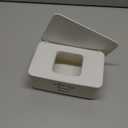 Moorfowl Makeup Remover Wipes Container,7.28" L * 4.80" W * 2.75" H, Makeup Wipes Holder Dispenser Chic for Bathroom Vanity Dressing Table (White)