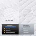 Lavsiry White Queen Size Quilt Bedding Set with Pillow Shams, Summer Lightweight Bedspread Coverlet, Soft Quilted Blanket Thin Comforter for All Seasons, Bright White, Full/Queen(90"x96")