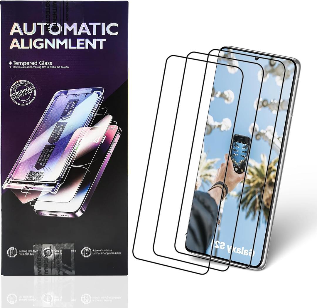 2 x 3 Pack Designed for Samsung Galaxy S23 / S22, 9H Screen Protector Tempered Glass, Case Friendly, Scratch Resistant Bubble Free
