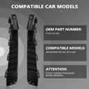 Front Bumper And Headlight Bracket Set of 4 Driver and Passenger Side Compatible with CRV 2017-2022 Replaces 71193-TLA-A01