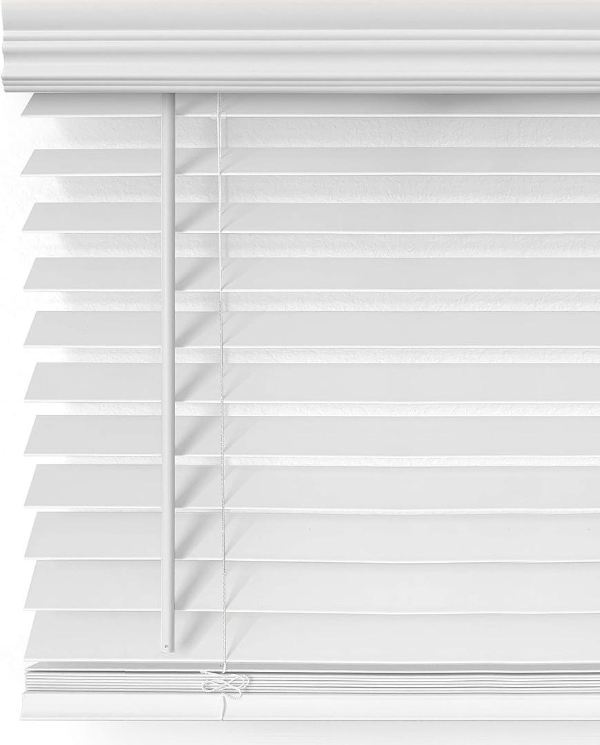 Cordless Fauxwood Blind 45" X 60"