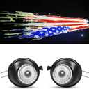 LED Puddle Light Kit American Flag For Cadillac Escalade Silverado Suburban Tahoe Sierra Yukon