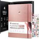 Clever Fox Planner Pro Premium  Luxurious Weekly & Monthly Planner with Budget Organizer for Productivity & Goals, Undated, A4 (Rose Gold) (A4 (8.5" x 11"))