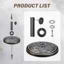 HealSmart 24.2 lbs Heavy Duty Umbrella Base 17.72" Round Patio Umbrellas-Stand for Outdoor, Lawn and Garden, Bronze