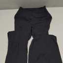 Sunzel Flare Leggings, Crossover Yoga Pants with Tummy Control, High-Waisted and Wide Leg (Black,Medium)