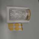 Small Size 33+17 oz Glass Food Storage Jars with Airtight Lids, Clear Glass Jar with Bamboo Lid, Airtight Food Canister for Tea, Candy, Coffee, Sugar, Cookie, Snack. (Round | 5+6 Inch)