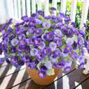 Dahlia Artificial Flowers for Outdoors Decoration, 6 Bundles Silk Flowers Fake Plants Realistic UV Resistant Faux Flowers for Outdoor Planters Front Door Yard Garden Patio Outside Home Indoor, Mix