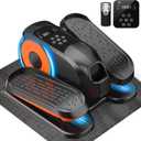 Mini Under Desk Elliptical Low Impact Electric Leg Exerciser As Seen on TV While Sitting for Seniors with Non-Slip Mat Quiet & Portable for Home and Office