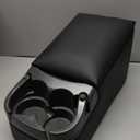 Black Universal Truck Bench Seat Console with Cup Holders