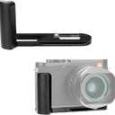 JJC Metal Hand Grip Handgrip Secure Handle Bracket for Leica Q3/Q3 43 Cameras, Anti-Slip Pads, Arca Swiss Quick Release Plate, 1/4"-20 Tripod Hole & Hand Strap Hole, No Effect on Battery & Card Use