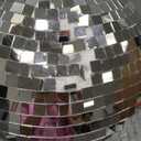 Alytimes Mirror Disco Ball - 8-Inch Cool and Fun Silver Hanging Party Disco Ball Big Party Decorations, Party Design