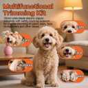 Dog Paw Trimmer with LED Light, Low Noise and USB Rechargeable, Safe Rounded-Tip Scissors, Paw Trimmers for Dog's Feet, Ears, Face and Rump