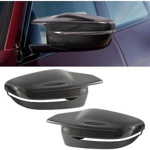 Real Carbon Fiber Side Rear Mirror Covers Caps Compatible with BMW G80 M3 G82 G83 M4 2025 2024 2023 2022 2021 Rearview Mirror Guard Cap Direct Replacement