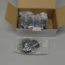 RidRed Office Chair Wheels - Replacement Rubber Wheels - Universal Fit 3 Inch Casters, Heavy-Duty Chair Casters, Noise Free, Fits 98% Chair, for All Floor (5) (Transparent)