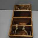 Bokelai Wooden Coffee Bar Organizer Countertop Coffee Station Accessories Storage Basket With Handle Removable Dividers Pods Kcup Holder Farmhouse Decor Caddy for Coffee and Tea Lover