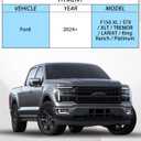 Front Bumper Grille for 2024 2025 Ford F150, Front Lower Center Bumper Cover Mesh Grill Trim Spacer Panel Insert for Ford F-150 XL STX XLT TREMOR LARIAT King Ranch Platinum Accessories