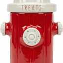 Blue Sky Ceramic Fire Hydrant Treat Jar, Red
