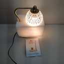 Soilsiu Candle Warmer Lamp with Timer, Dimmable for All Scented Candles, Warmer with 2 x 50W Bulbs for Home Decor Winter (Wood)