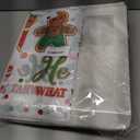 Christmas Gingerbread Gender Reveal Decorations Red Green Christmas Gender Reveal Paper Plates Napkin Tablecloth Balloons Boxes Tablecloth Backdrop Cake Topper for Xmas Baby Shower Party Decor